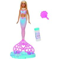 Barbie Muñeca sirena pompas de jabón, edad rec:+3 años BARBIE