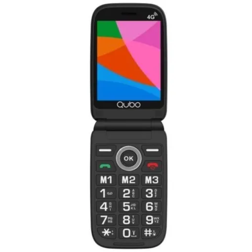 Telefono móvil solo voz, color negro 4G, X-340 QUBO Telefono móvil solo voz, color negro 4G, X-340 QUBO