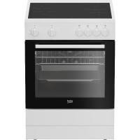 Cocina eléctrica blanca con placa vitro de 4 zonas de cocción 71 L FBS67000WD BEKO
