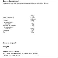 Queso Camembert LE RUSTIQUE, porciones, caja 240 g