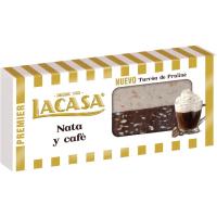 Turrón de nata y café LACASA, caja 250 g Turrón de nata y café LACASA, caja 250 g