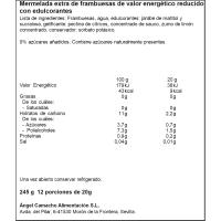 Mermelada de frambuesas 0% azúcar LA VIEJA FABRICA, frasco 245 g