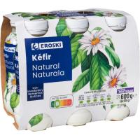 Kèfir natural EROSKI, pack 6x100 g Kèfir natural EROSKI, pack 6x100 g