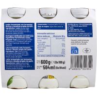 Kèfir natural EROSKI, pack 6x100 g