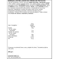 Barquillos rellenos de pistacho ANTIU XIXONA, lata 200 g
