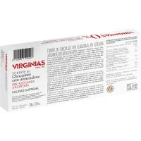 Turrón de chocolate c/ almendras s/ azúcar VIRGINIAS, caja 200 g