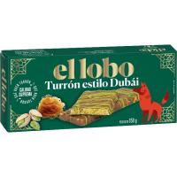 Turrón estilo Dubai EL LOBO, caja 150 g
