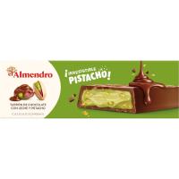 Turrón de praliné y pistacho EL ALMENDRO, caja 150 g Turrón de praliné y pistacho EL ALMENDRO, caja 150 g