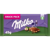 Chocolate con avellanas Lc MILKA, tableta 45 g