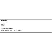 Whisky BLACK&WHITE, botella 70 cl