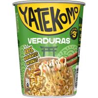 Fideos orientales variedad verduras YATEKOMO, cup 60 g Fideos orientales variedad verduras YATEKOMO, cup 60 g