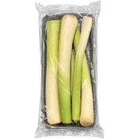 Puerro limpio EROSKI, bandeja aprox. 500 g Puerro limpio EROSKI, bandeja aprox. 500 g
