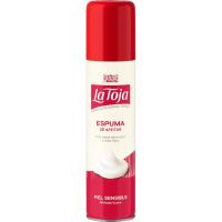 Espuma de afeitar piel sensible LA TOJA, spray 250 ml