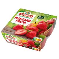 Postre de manzana y fresa ANDROS, pack 4x100 g Postre de manzana y fresa ANDROS, pack 4x100 g