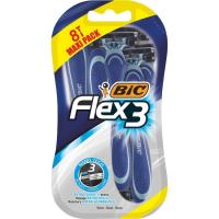 Maquinilla desechable BIC FLEX 3, pack 8 uds
