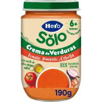 Crema de verduras tomate, pimiento y cebolla HERO, tarro 190 g Crema de verduras tomate, pimiento y cebolla HERO, tarro 190 g