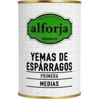 Yemas de espárrago de Navarra ALFORJA, lata 185 g Yemas de espárrago de Navarra ALFORJA, lata 185 g