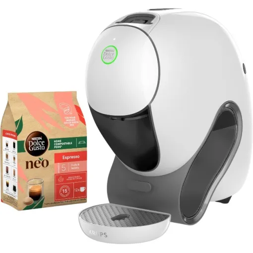 Bundle cafetera Neo blanca (incluye 3 cápsulas) KRUPS, 1 ud Bundle cafetera Neo blanca (incluye 3 cápsulas) KRUPS, 1 ud