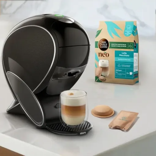 Cafetera Neo latte negra KRUPS, 1 ud