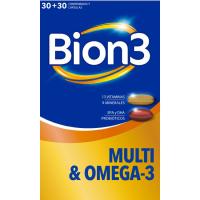 Multivitamínicos Y Omega 3 con Probioticos BION3, caja 60 uds