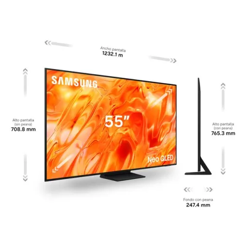 Televisor Miniled Neo QLED 55" 4K Smart negro TQ55QN73H SAMSUNG
