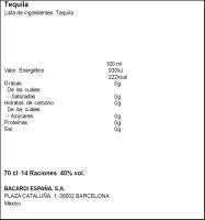 PATRÓN tekila pausatua, botila 70 cl