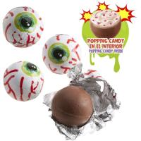 Ojos chocolate rellenos popping candy Halloween DEKORA, red 75 g