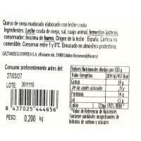 Queso D.O. Idiazabal UDABE, cuña cortada 200 g