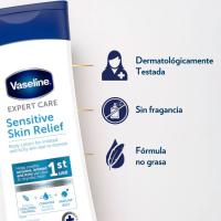Loción sensitive skin relief VASELINE, bote 400 ml
