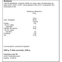 LUPY kamamila zaporeko olibak antxoarekin, 3,8 kg-ko flaskoa