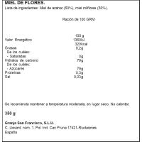 Miel azahar GRANJA SAN FRANCISCO, dosificador 350 g
