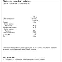 Pistachos tostados FRIT RAVICH, bolsa 140 g