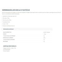 Espárrago I.G.P. Navarra 17/24 piezas EL NAVARRICO, lata 500 g