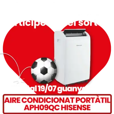 En comprar en electrònica, electrodomèstics i descans, participes en el sorteig