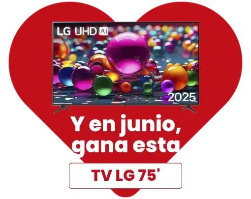 En junio gana esta TV LG 75'
