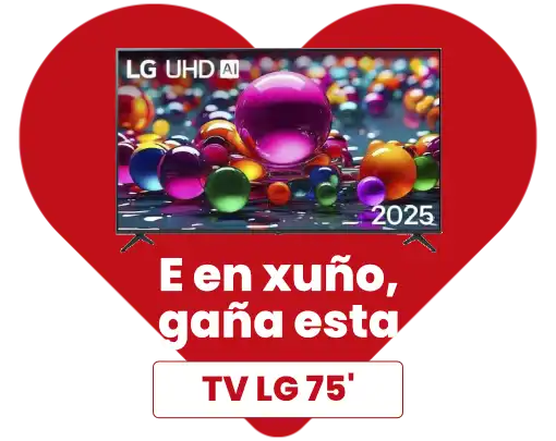 En xuño gaña esta TV LG 75'