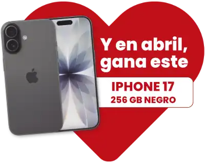 Y en abril, gana este iPhone 17 256Gb negro