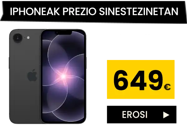 iPhone 17e 256G berria