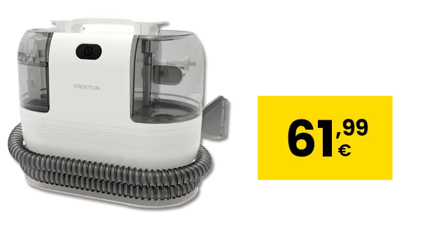 Prixton aspirador de tapicerías y alfombras AquaClean