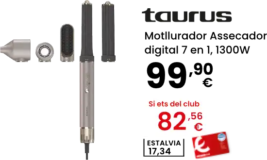 Motllurador Assecador digital 7 en 1, 1300W