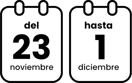 Del 23 noviembre hasta 1 diciembre