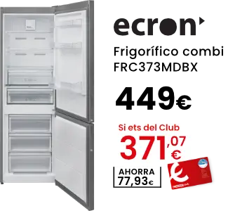ECRON Frigorífico combi FRC373MDBX