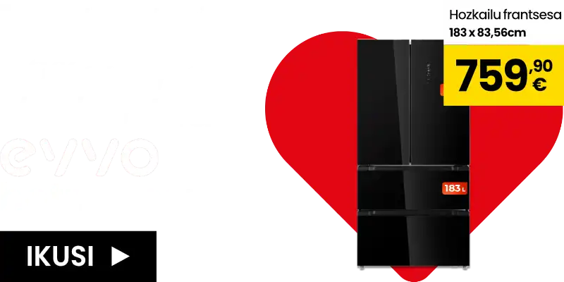 %30erainoko deskontua EVVO hotz-tresnetan
