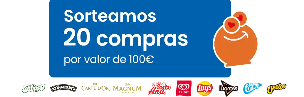 Sorteamos 20 compras por valor de 100€