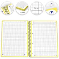 Cuaderno de espiral A4 Europeanbook1, cuadrícula 5x5, microperforado, tapa extradura ¿Cuál te llegará? 100430200 OXFORD, 80 hojas