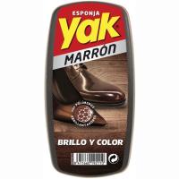 Esponja color marrón para calzado YAK, pack 1 unid.