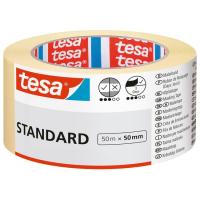 TESA Standard margotzeko zinta, itsasgarria, profil zuzenak, 50 m x 50 mm