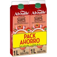 Gazpacho suave ALVALLE, pack 2x1 litro