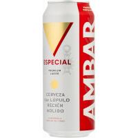 CERVEZA AMBAR LATA 0,5L