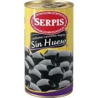 Aceitunas negras sin hueso EL SERPIS, lata 150 g